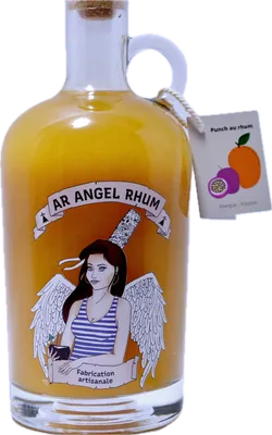 Bouteille de spiritueux : Punch Mangue – Passion de la marque Ar Angel Rhum