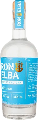 Bouteille de spiritueux : Original Dry White Rum de la marque Ron Elba