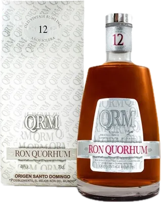 Bouteille de spiritueux : Ron Quorhum 12 Años Solera de la marque Quorhum