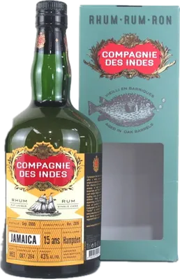 Bouteille de spiritueux : Jamaica de la marque Hampden