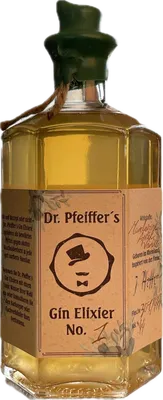 Bouteille de spiritueux : Gin Elixir N°1 de la marque Dr. Pfeiffer’s