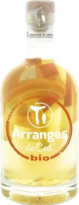 Bouteille de spiritueux : Ti Arrangé Orange Citron Bio de la marque Les Rhums de Ced'