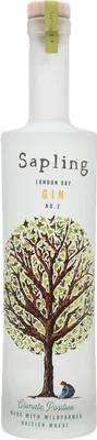 Bouteille de spiritueux : London Dry Gin de la marque Sapling