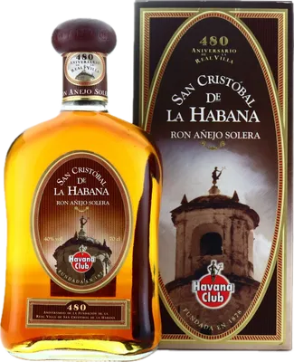 Bouteille de spiritueux : San Cristóbal de la Habana - 480 Aniversario de la marque Havana Club