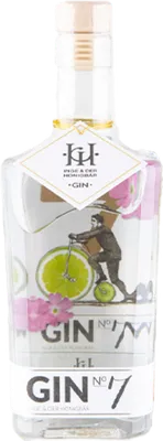 Bouteille de spiritueux : Gin NO. 7 – Limette & Gurke de la marque Inge & der Honigbär