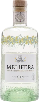Bouteille de spiritueux : Gin de la marque Melifera