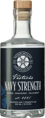 Bouteille de spiritueux : Navy Strength Gin de la marque Västerås