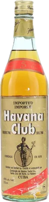 Bouteille de spiritueux : Old Gold Dry 5 Year Old 1980s de la marque Havana Club