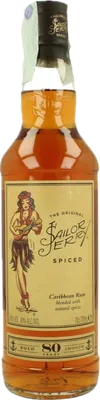 Bouteille de spiritueux : Spiced Rum de la marque Sailor Jerry