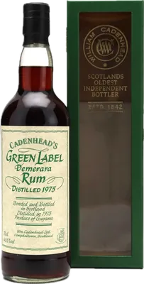 Bouteille de spiritueux : Demerara Rum de la marque Cadenheads