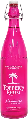 Bouteille de spiritueux : White Chocolate Raspberry de la marque Topper’s