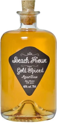 Bouteille de spiritueux : Gold Spiced de la marque Beach House