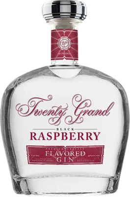 Bouteille de spiritueux : Black Raspberry Gin de la marque Twenty Grand