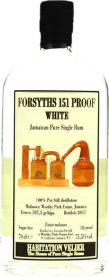 Bouteille de spiritueux : Forsyths 151 Proof White de la marque Worthy Park