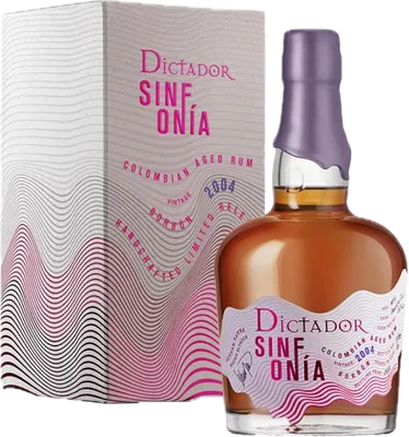 Bouteille de spiritueux : Sinfonia Borbon 2004 41% de la marque Dictador