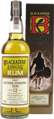 Bouteille de spiritueux : Raw Cask Rum de la marque Diamond