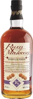 Bouteille de spiritueux : Reserva Superior 15 Years de la marque Malecón
