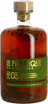 Bouteille de spiritueux : N°03 Ananas Victoria, Fruit de la Passion & Fleur d’Hibiscus de la marque La Fabrique de l’Arrangé