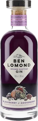 Bouteille de spiritueux : Blackberry & Gooseberry Gin de la marque Ben Lomond