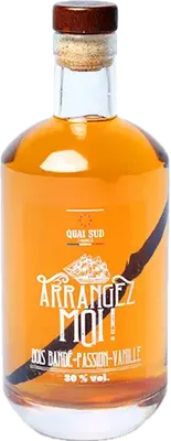 Bouteille de spiritueux : Arrangez-Moi Bois Bandé-Passion-Vanille de la marque Quai Sud