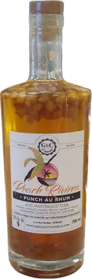 Bouteille de spiritueux : Punch au Rhum Peach Riviera de la marque L'Arôm'Arrangé