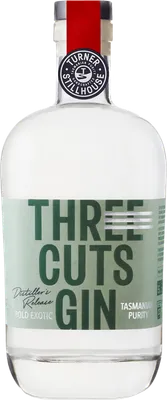 Bouteille de spiritueux : Distiller’s Release de la marque Three Cuts Gin
