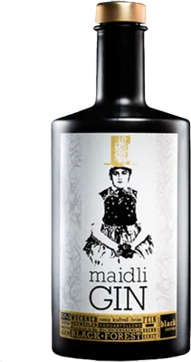 Bouteille de spiritueux : Black Edition de la marque Maidli Gin