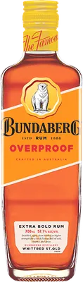Bouteille de spiritueux : Overproof de la marque Bundaberg