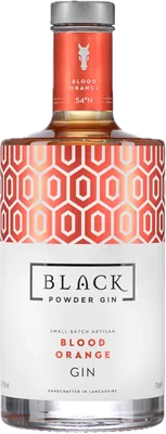 Bouteille de spiritueux : Blood Orange Gin de la marque Black Powder