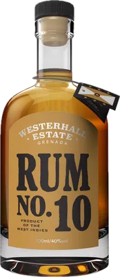 Bouteille de spiritueux : Rum No. 10 de la marque Westerhall Estate