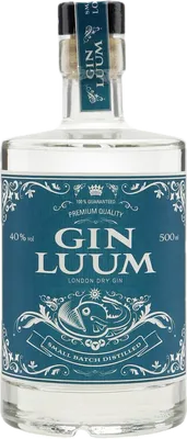 Bouteille de spiritueux : London Dry Gin de la marque Luum