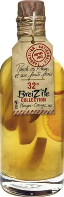 Bouteille de spiritueux : Breiz'île Collection - Mangue Orange de la marque Breiz’île
