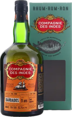 Bouteille de spiritueux : Barbados (Bottled for Denmark) de la marque Foursquare