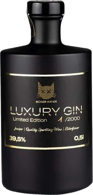 Bouteille de spiritueux : Luxury Gin de la marque Böser Kater