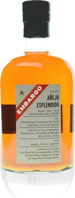 Bouteille de spiritueux : Añejo Esplendido de la marque Les Bienheureux