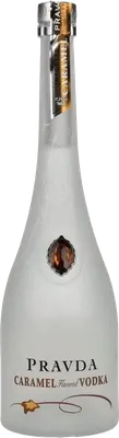 Bouteille de spiritueux : Caramel Flavored Vodka de la marque Pravda