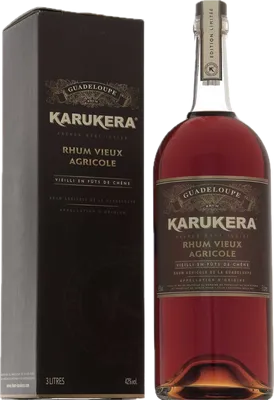 Bouteille de spiritueux : Rhum Vieux VO de la marque Karukera