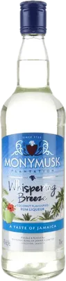 Bouteille de spiritueux : Whispering Breeze Coconut Liqueur de la marque Monymusk