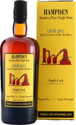 Bouteille de spiritueux : Single Cask Whisky Live Singapore de la marque Hampden