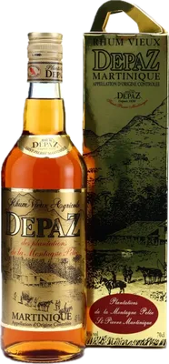 Bouteille de spiritueux : Rhum Vieux Agricole Plantation (Old Version) de la marque Depaz