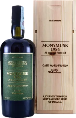 Bouteille de spiritueux : Rum Sapiens Wedderburn de la marque Monymusk