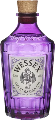 Bouteille de spiritueux : Secret Garden Gin de la marque Wessex