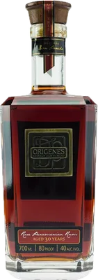 Bouteille de spiritueux : Origenes 30 Years de la marque Alcoholes Y Rones de Panama SA