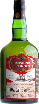 Bouteille de spiritueux : Jamaica 13 Ans High Proof – Single Cask de la marque Compagnie des Indes