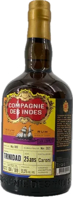 Bouteille de spiritueux : Trinidad de la marque Caroni