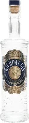 Bouteille de spiritueux : Gin de la marque Wild Cat 