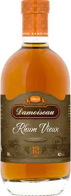 Bouteille de spiritueux : Rhum Vieux 12 ans de la marque Damoiseau