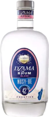 Bouteille de spiritueux : Rhum Blanc de Nosy-Be Prestige de la marque Dzama