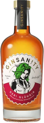 Bouteille de spiritueux : Der! Glühgin de la marque Ginsanity