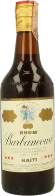 Bouteille de spiritueux : 3 Stars 70's de la marque Barbancourt